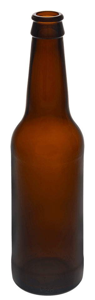 Bouteille de bière 330ml Couronne 26 verre ambre Long neck